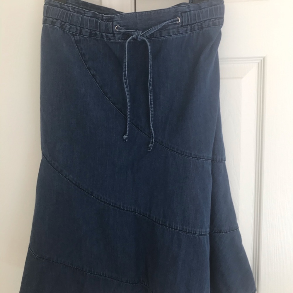 Sag Harbor Denim Skirt L